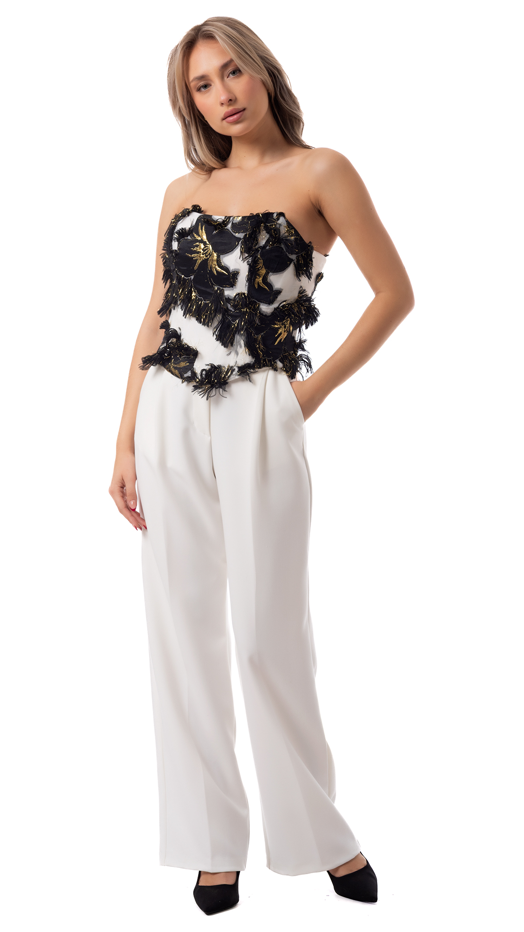 Κορσές τοπ, strapless κορσές, μαύρος λευκός κορσές, τοπ με κεντήματα, κορσές πλάτη κορδόνια, lace up top, couture τοπ, επίσημο τοπ, τοπ βραδινό.